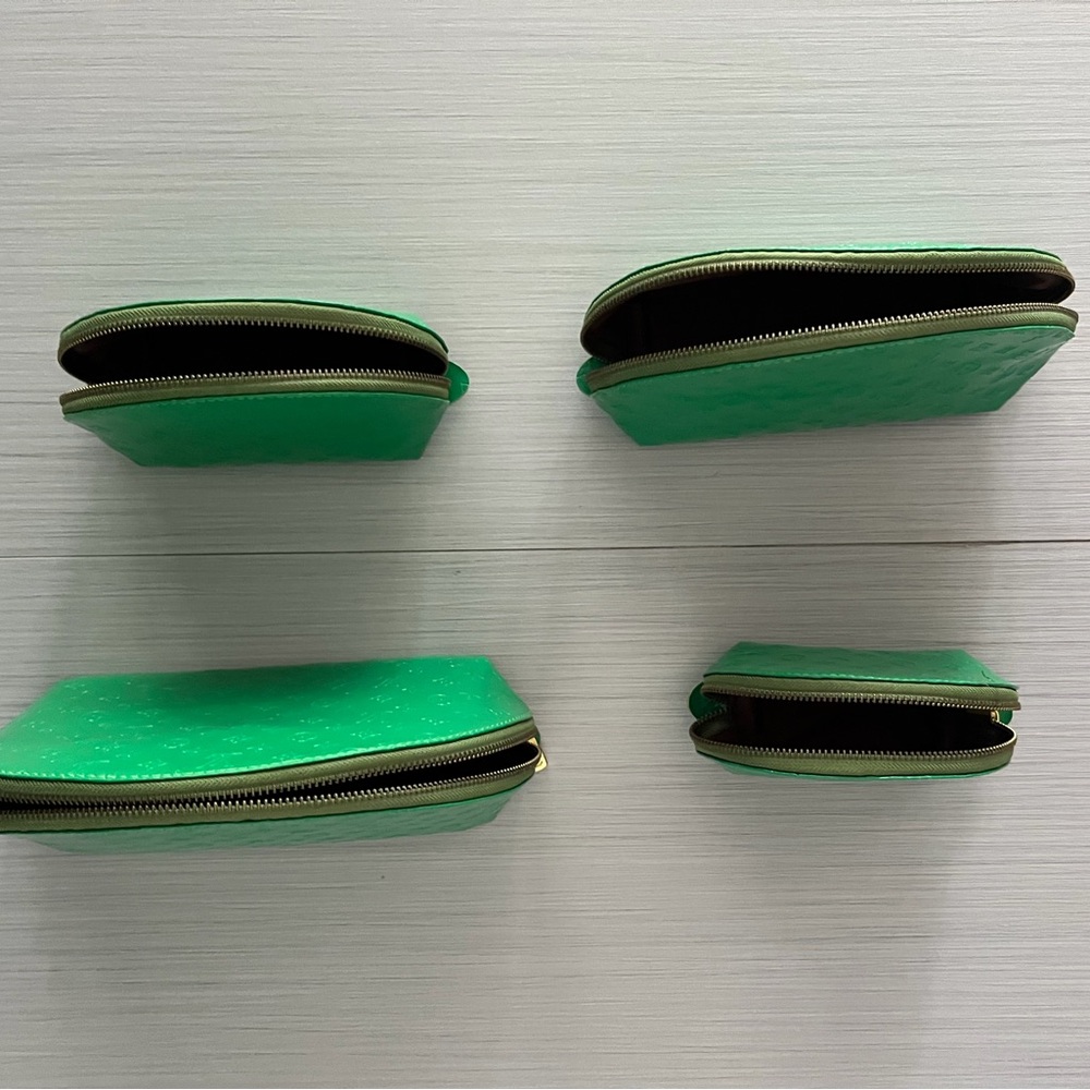 Green Semi-Circle Pouch Set - Picture 9 of 15